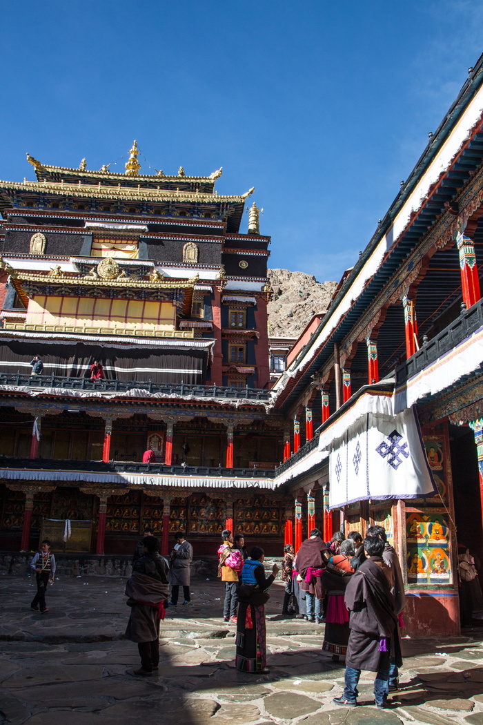 西藏，日喀则，寺院，佛教，建筑，建筑外观，建筑结构，建筑