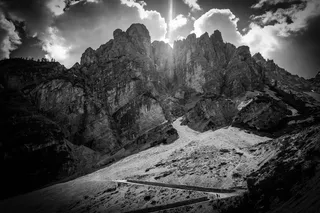 山、高地、云、天空、山峰、山脊、景观、自然