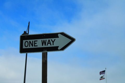 单向卡特尔单向加利福尼亚单向路标