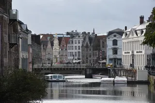 gent，channel，比利时，river，building，tourism，city，flanders
