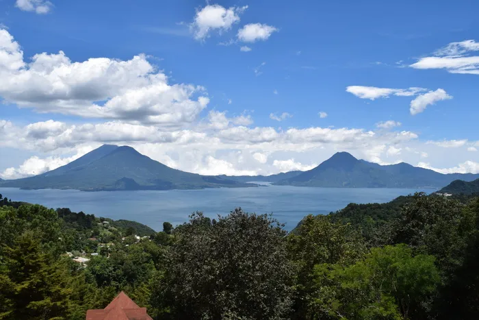 火山，阿蒂特兰危地马拉，危地马拉，拉戈阿蒂特兰，山，天空，风景-自然，云-天空