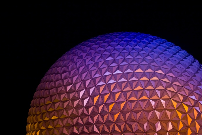 圆形、多色、球插画、迪士尼、冒险、世界、epcot、度假村