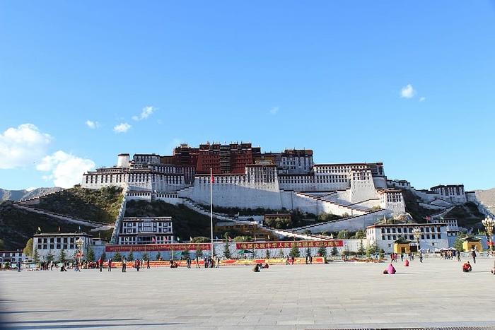 西藏，布达拉宫，中国，拉萨，布达拉宫，风景，建筑，海滩