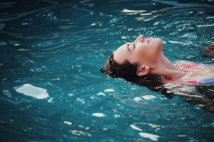 女人、漂浮、身体、水、图案、壁纸、乐趣、休闲