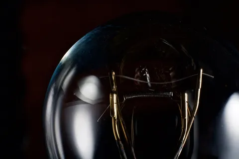 电灯泡的微距摄影