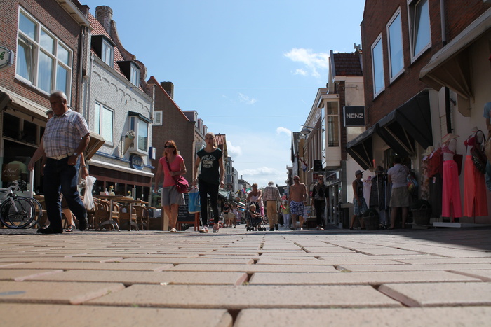 Zandvoort，步行区，行人，个人，stadtmitte，荷兰，建筑外观