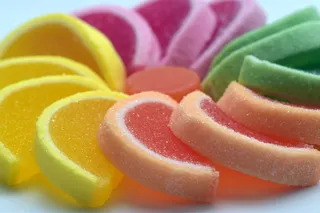特写照片，果冻糖，糖，甜，果冻水果，彩色，小口，治疗