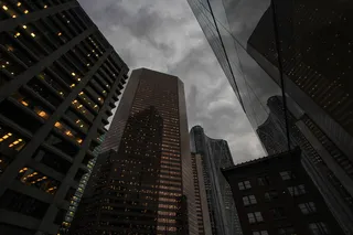 加拿大，卡尔加里，灯光，天空，云朵，喜怒无常，城市，建筑