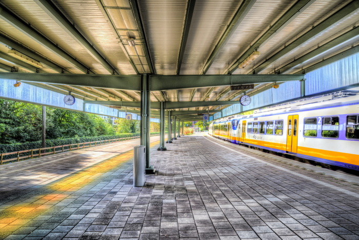 车站，火车，空车，荷兰，阿姆斯特丹，hdr，铁路，旅行