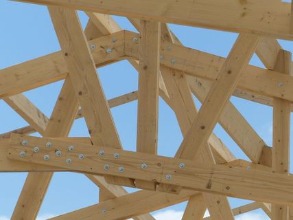 框架，装配，木材，天空，法国，室外，建筑，传统