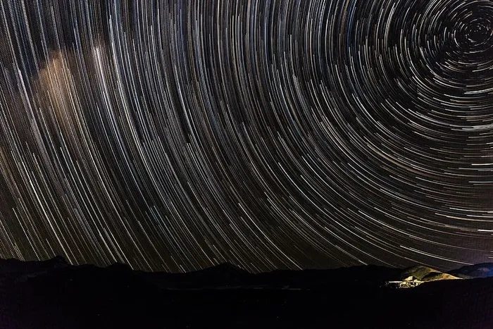 延时照片，星星，空间，天空，星系，自然，夜晚，光