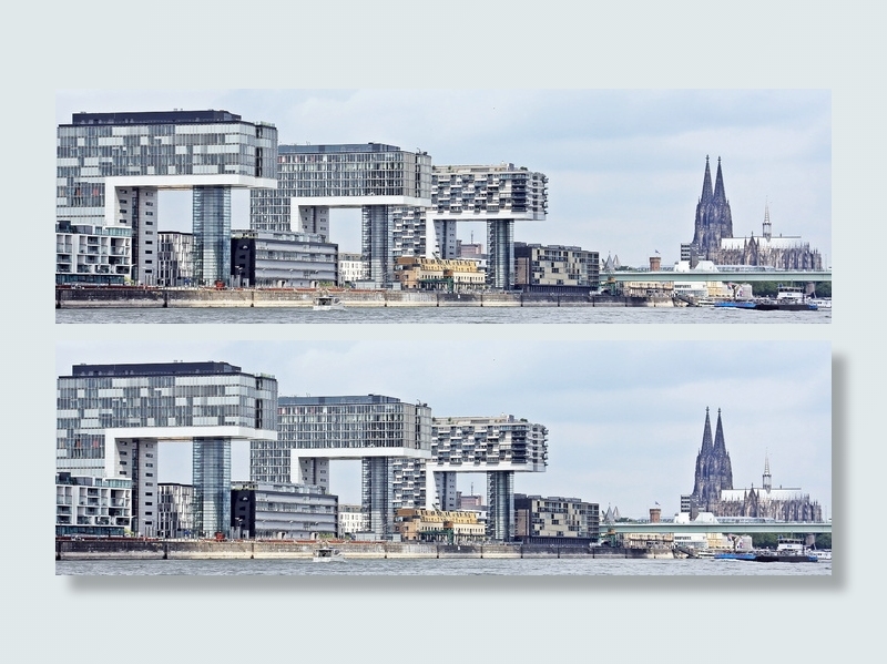 展示建筑物的人