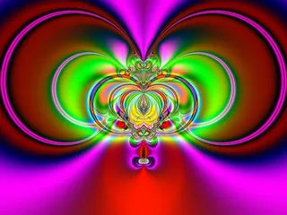 基于分形的对称抽象图案背景设计