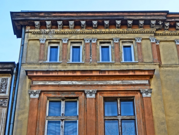 sienkiewicza、bydgoszcz、窗户、建筑、浮雕、建筑、立面、建筑结构
