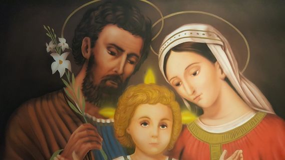 框架，萨格拉达家族，框架绘画，爱情，团结，积极情感，女人，两个人