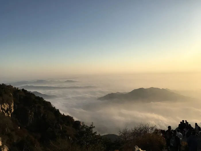 风景，泰山，山东，天空，风景-自然，自然之美，山，宁静