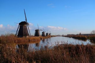 mills，kinderdijk，荷兰，荷兰，windmills，wicks，polder，tourism