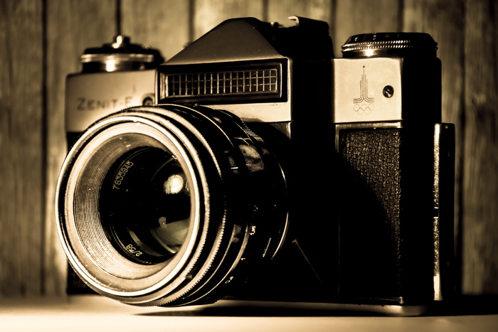 相机，旧，天顶，镜头，模拟，技术，特写，摄影主题