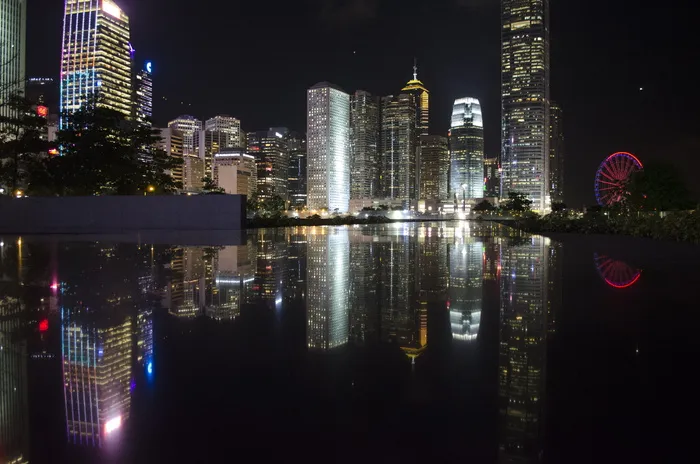 建筑, 建筑外观, 建筑结构, 城市, 建筑, 夜, 反射, 水