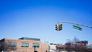 纽约，威廉斯堡，美国，蓝色，天空，蓝天，布鲁克林，红绿灯