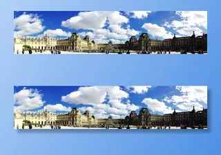 建筑、城市景观、卢浮宫、旧建筑、全景、巴黎、旅游景点、建筑