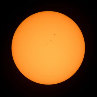 日食，2017，太阳，黑子，空间，天文学，橙色，几何形状