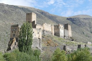 格鲁吉亚、亚洲、高加索、景观、旅游、全景、自然、山脉