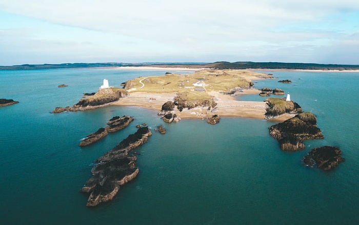 海滩、海岸、日光、高角度拍摄、岛屿、自然、海洋、户外