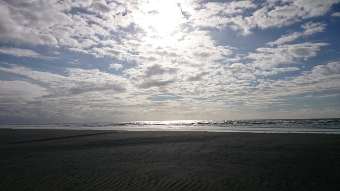丹麦，海滩，云，海，沙，水，风景，北海