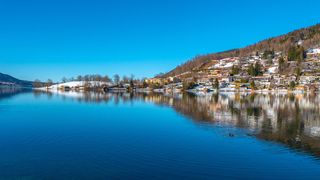 湖，特格尔西，景观，水，巴伐利亚，建筑，建筑外观，滨水