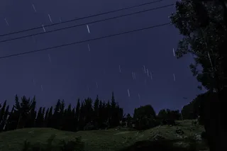 暴露，夜空，夜晚，plazuela，星星，天空，自然，树