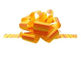 弓，礼物，包装，礼物，缎带，新，隔离，装饰