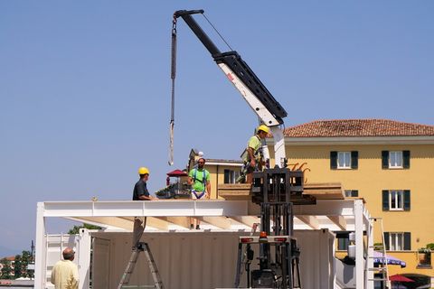 装配、工作、建造、建造、施工、工具、起重机、提升