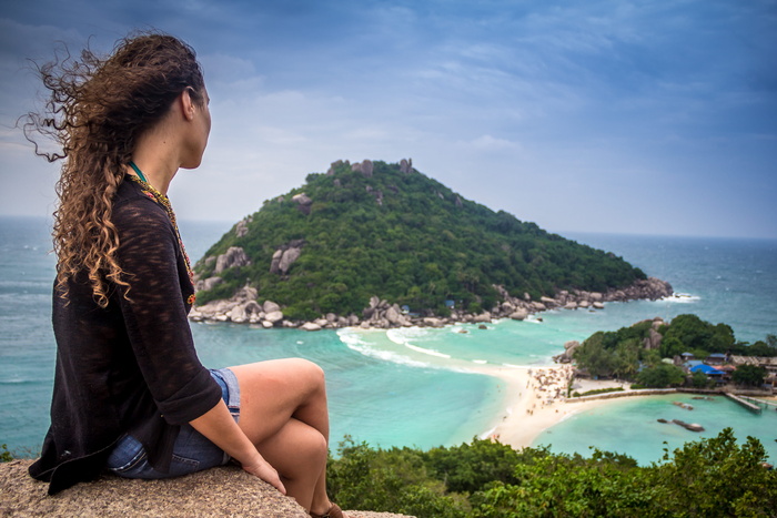 泰国，楠园岛，女孩旅游，单人旅游，岛，夏天，荒岛