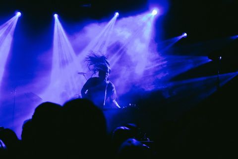 美国，洛杉矶，环球剧院，舞台，灯光，音乐会，吉他，聚光灯