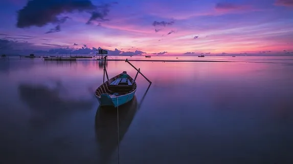 棕色,船,身体,水,日出,富国,岛屿,海洋 棕色,船,身体,水,日出,富国,岛屿,海洋
