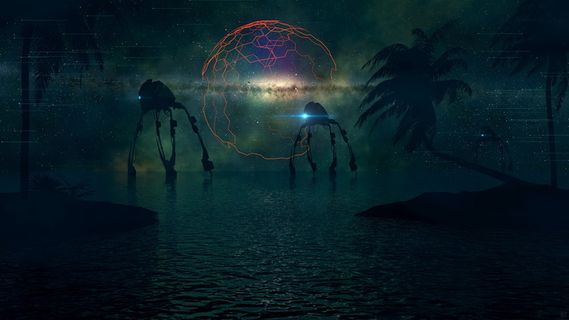 水，自然，太阳，海洋，海洋，科技，人工智能，机器人