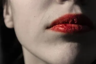 乔治亚，巴统，，一人，特写，人嘴唇，身体部分，成人