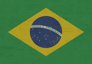 巴西, ordem, e, Progresso, 国旗, 黄金, 黄色, 通讯