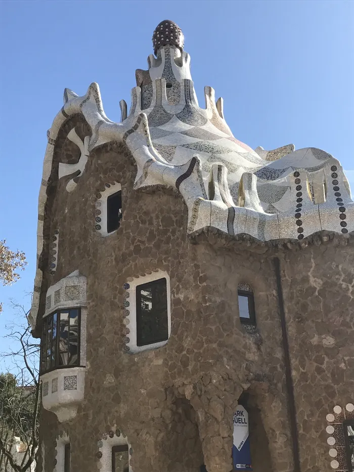 巴塞罗那，güell公园，高迪，建筑，安东尼奥·高迪，著名场所，建筑结构，天空