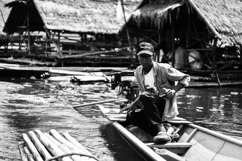 决心，耐心，无论你打猎，一个人，交通，航海船，水，人