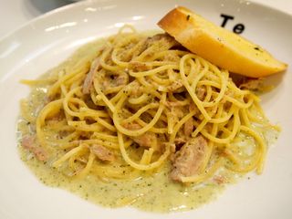 意大利面，香港，奶油意大利面，食品，餐饮，意大利食品，食品和饮料，即食