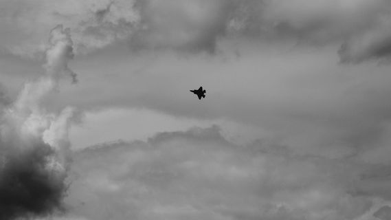 范伯勒，英国，喷气式飞机，f-35，宽带，航空展，战斗机，云天