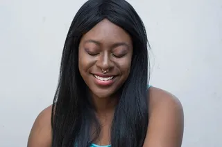 微笑，女人，金色鼻环，漂亮，微笑，快乐，女孩，年轻