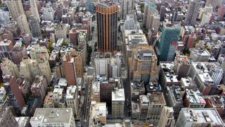 顶部，视图，城市建筑，白天，曼哈顿，纽约，纽约，nyc