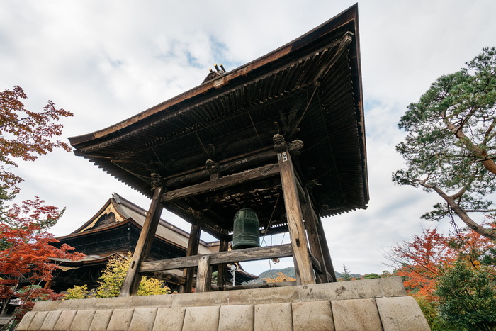 日本，长野市，曾寺，佛教，日本建筑，宽屏，广角，长野