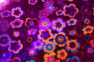 建筑纸，彩虹色，建筑纸，彩虹色，照片纸，纸，全息图，花卉，紫色