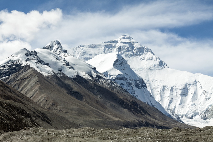 西藏，中国，山脉，佛教，风景，珠穆朗玛峰，大山，北侧
