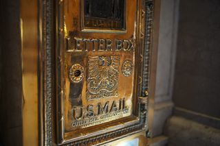 美国纽约，grand central terminal，brass，mail，信箱，reflection，grand centeral station