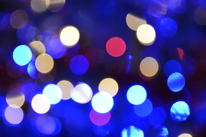 灯，点，圣诞节，照明，散焦，夜间，抽象，照明设备